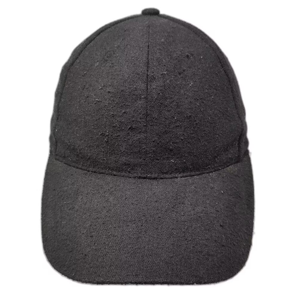 The Hatter Company Black Baseball Cap Hat One Size Slideback Adjustable Solid
